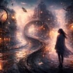 Rémálom-szerű táj, ellentétei a nappali valóságnak, homályos fényekkel és árnyakkal